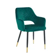 Krzesło tapicerowane zielone K3-FX
